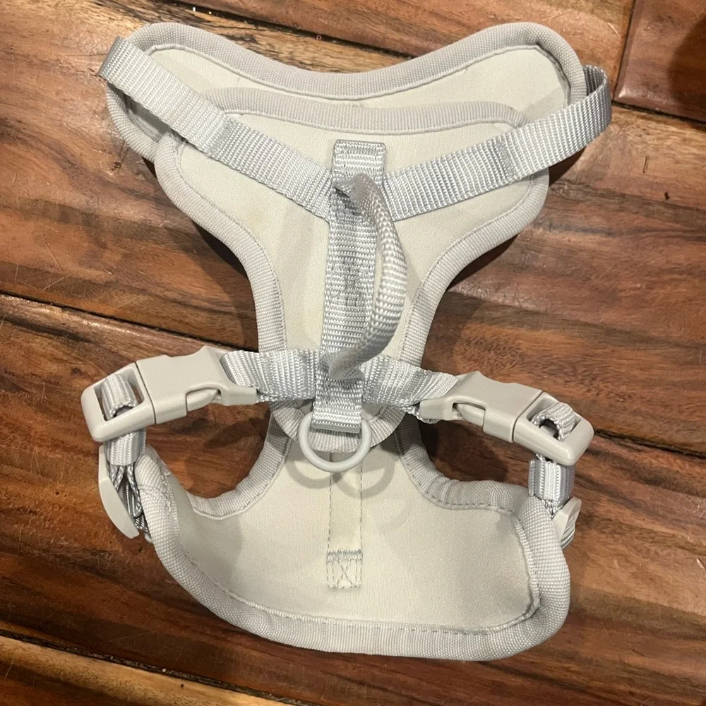 Light Gray Soft Dog Harness Size XS